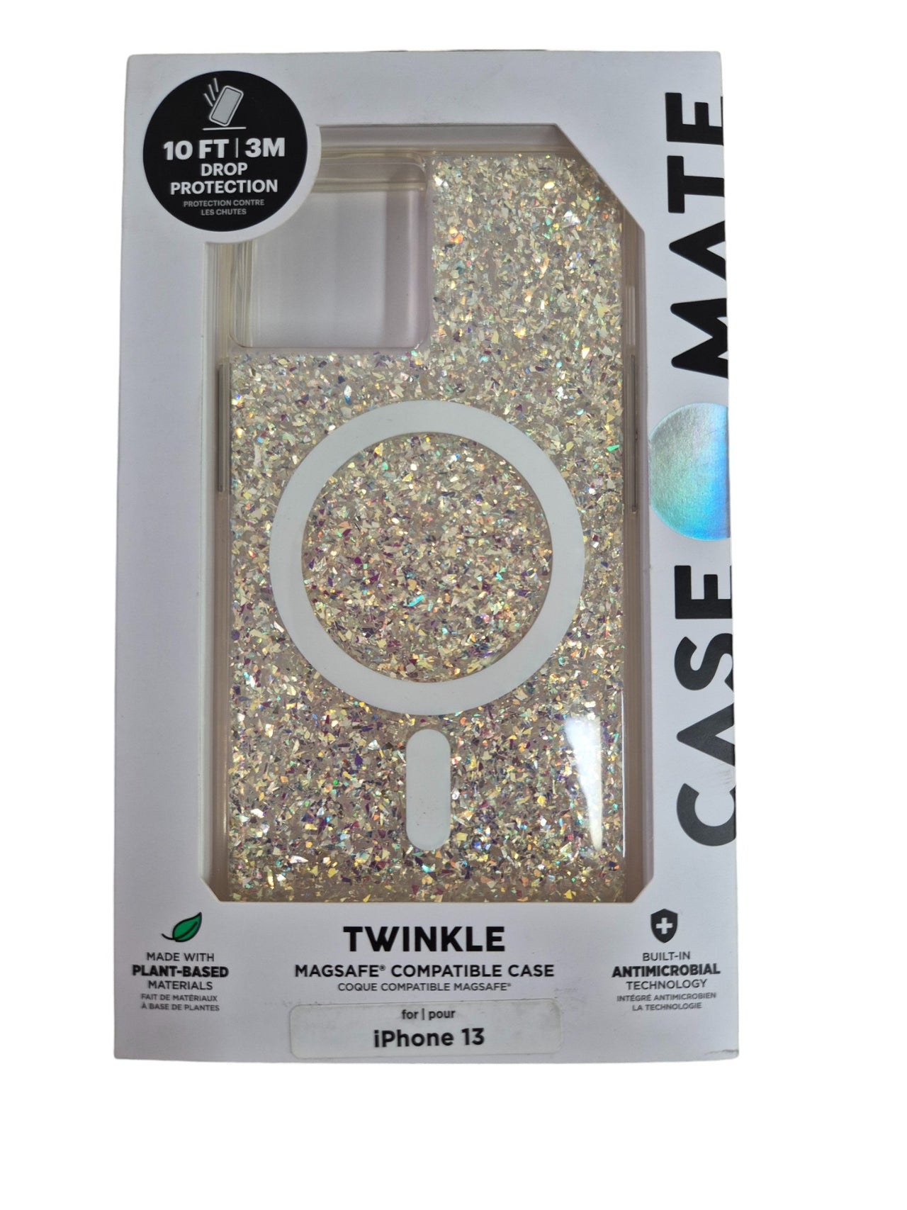 Case-Mate Twinkle Case Antimicrobial for iPhone 13 Pro (6.1" Pro) - Stardust