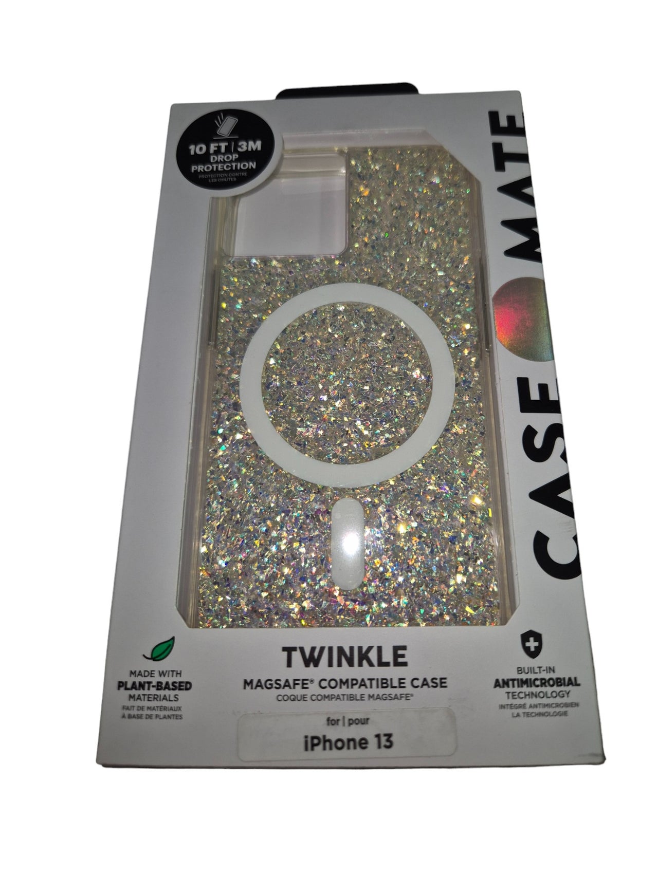 Case-Mate Twinkle Case Antimicrobial for iPhone 13 Pro (6.1" Pro) - Stardust