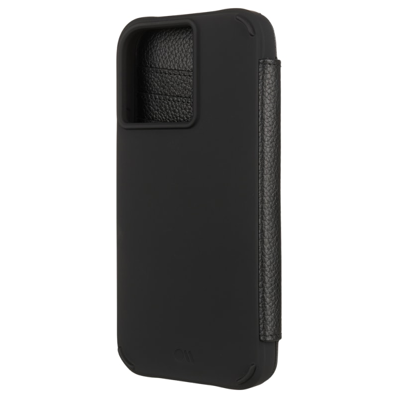 Case-Mate Tough Wallet Folio Case with MagSafe For iPhone 14 / iPhone 13 - Black