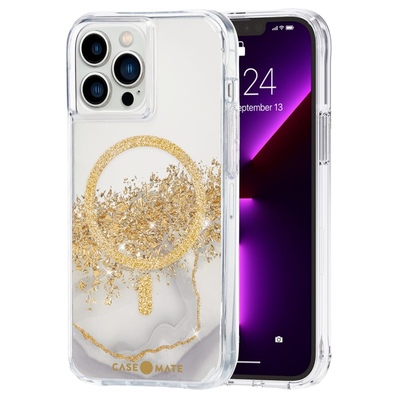 Case-Mate Karat Marble Case with MagSafe Antimicrobial for iPhone 13 Pro Max (6.7) - Multi