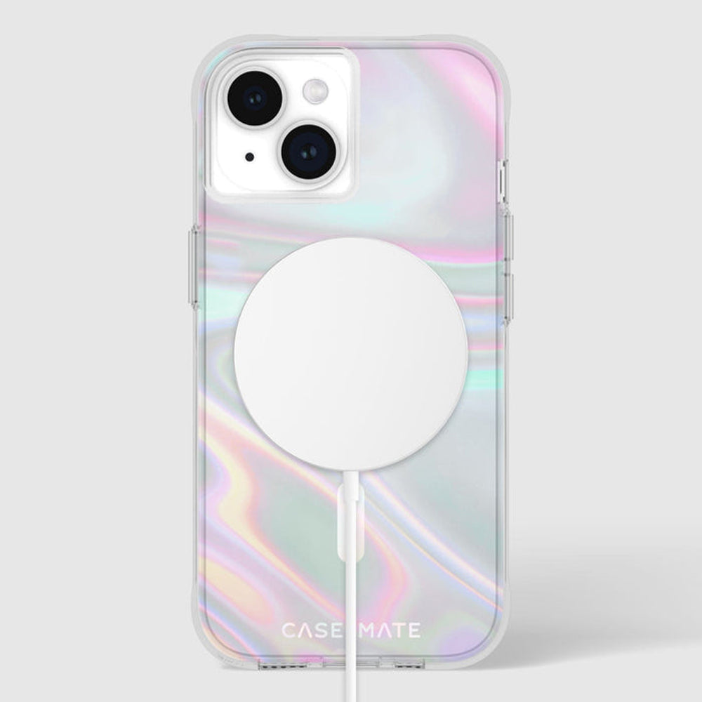 Case-Mate Soap Bubble MagSafe Case For iPhone 15 - Iridescent