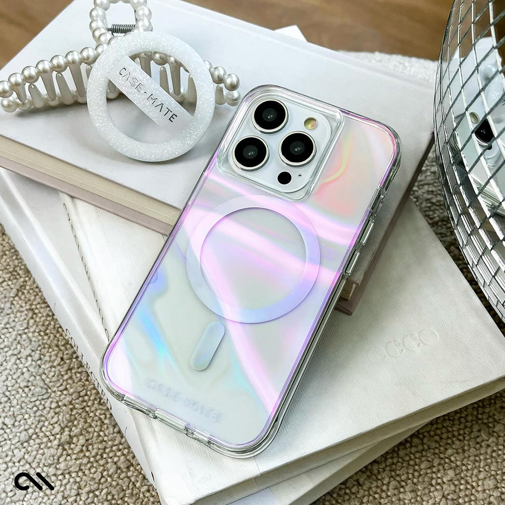 Case-Mate Soap Bubble Magsafe Case for Apple iPhone 15 Pro - Iridescent