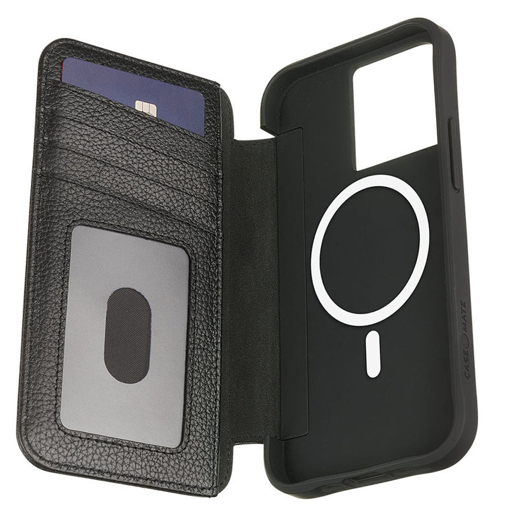 Case-Mate Wallet Folio MagSafe Case For iPhone 15 Pro - Black