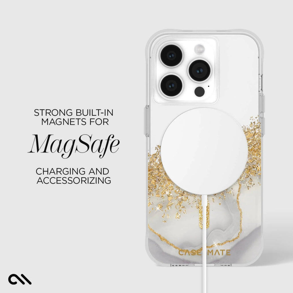 Case-Mate Karat MagSafe Case for iPhone 15 Pro - Marble