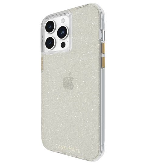 Case-Mate Sheer Crystal Case For iPhone 15 Pro Max - Gold