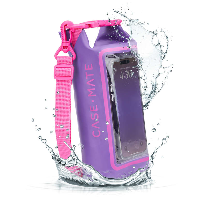 Case-Mate Waterproof 2L Phone Dry Bag - Purple Paradise