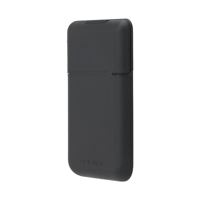 Case-Mate Magnetic Leather Flip Wallet Case - Black