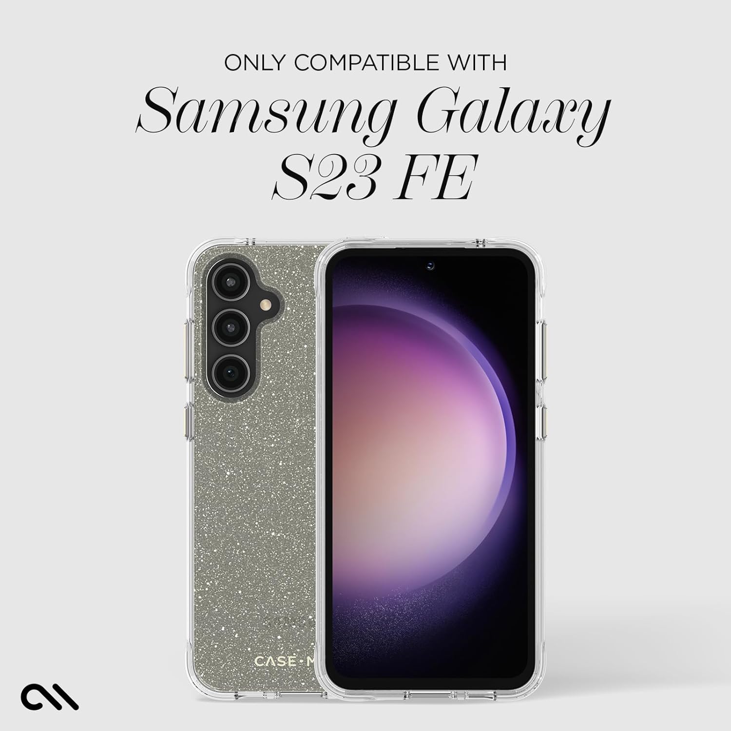 Case-Mate Sheer Crystal Case for New Samsung FE 5G - Gold