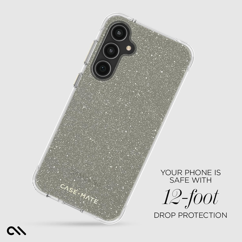 Case-Mate Sheer Crystal Case for New Samsung FE 5G - Gold