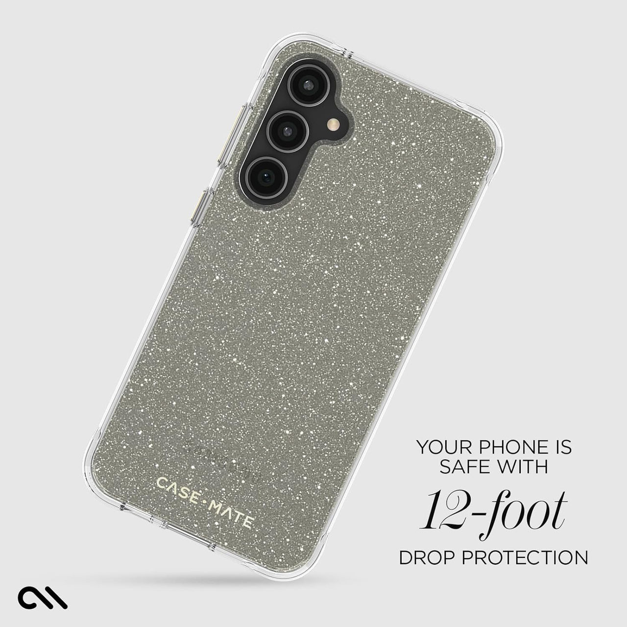 Case-Mate Sheer Crystal Case for New Samsung FE 5G - Gold