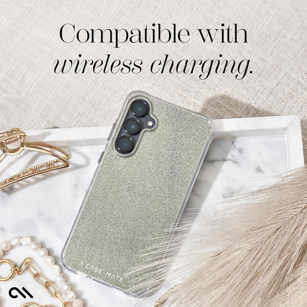 Case-Mate Sheer Crystal Case for New Samsung FE 5G - Gold