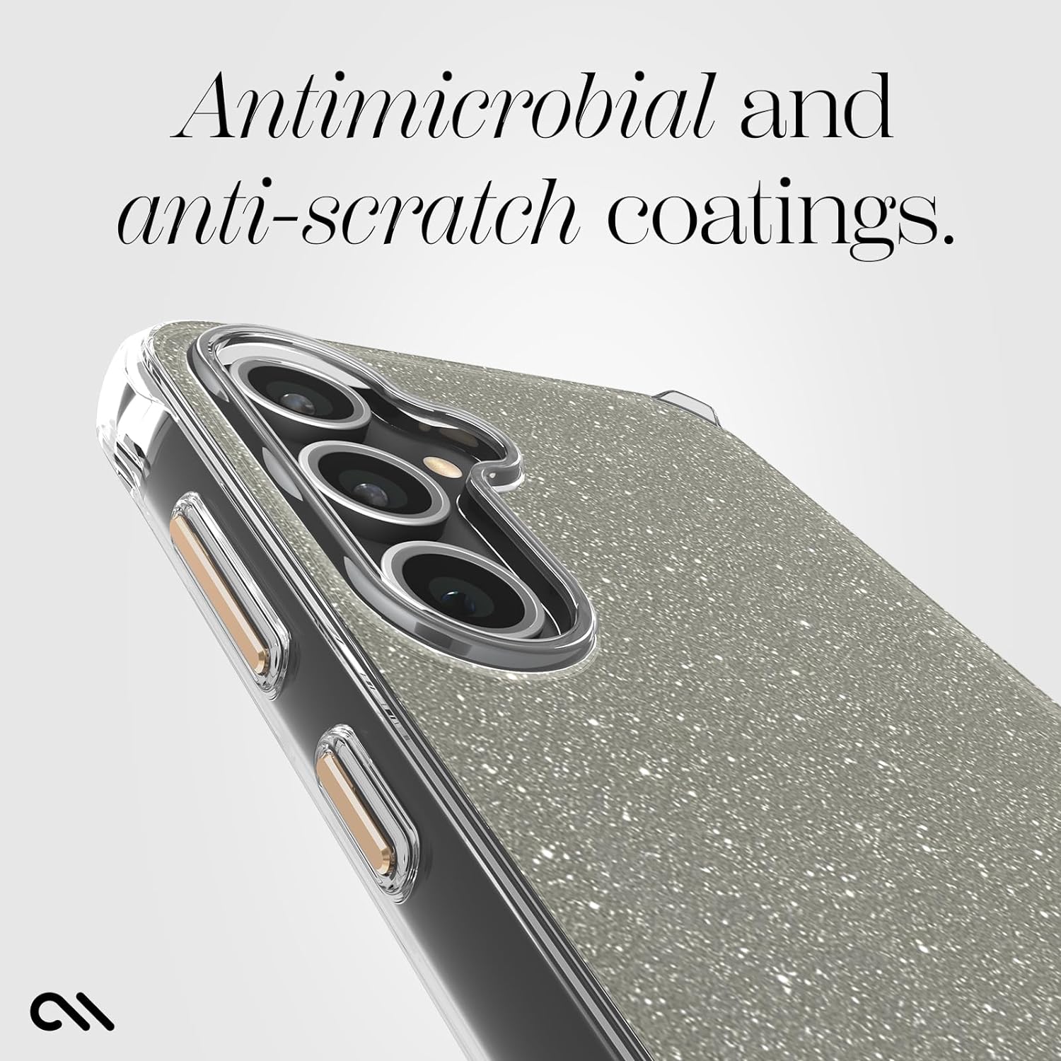 Case-Mate Sheer Crystal Case for New Samsung FE 5G - Gold