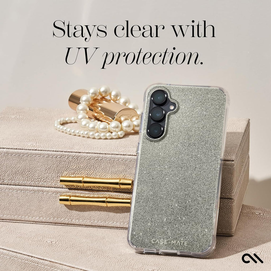 Case-Mate Sheer Crystal Case for New Samsung FE 5G - Gold