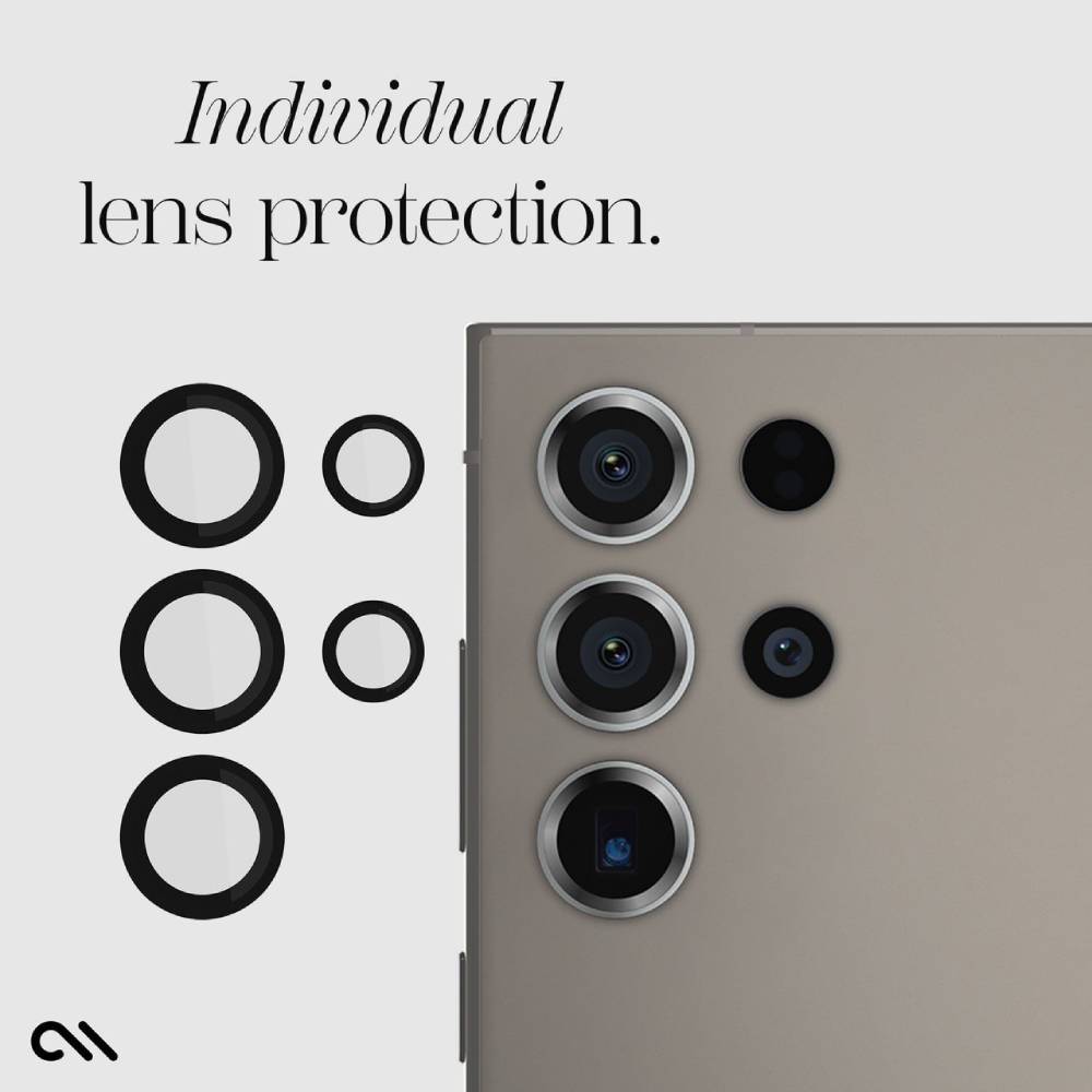 Case Mate Aluminium Ring Lens Protector for Galaxy S24 Ultra Black