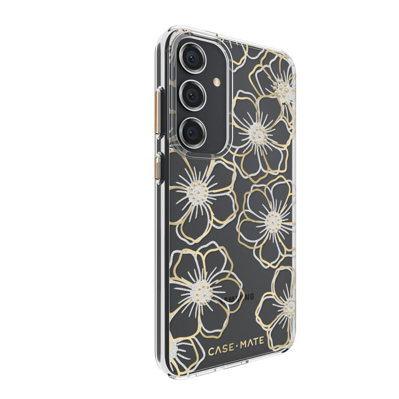 Case-Mate Floral Gems Case For Samsung Galaxy S24+ Gold