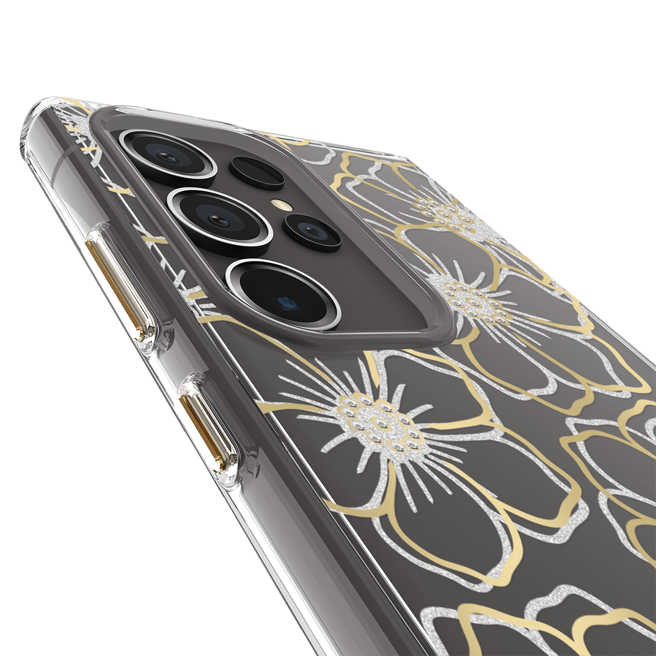 Case-Mate Floral Gems Case For Samsung Galaxy S24 Ultra - Gold