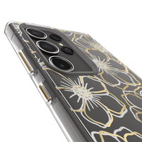 Thumbnail for Case-Mate Floral Gems Case For Samsung Galaxy S24 Ultra - Gold