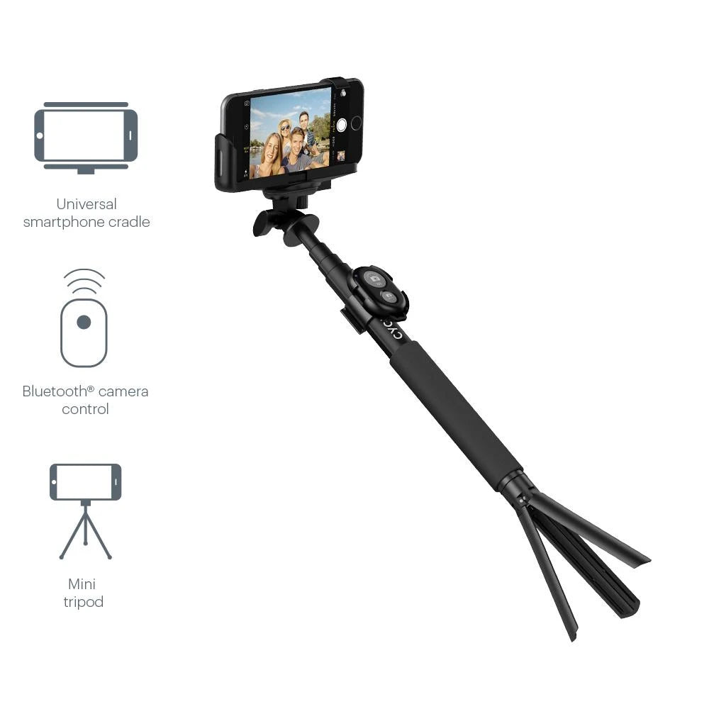 Cygnett Gostick Bluetooth Selfie Stick & Tripod with Remote