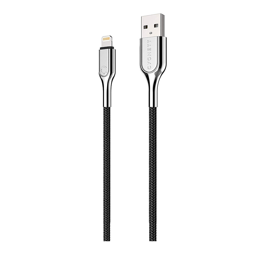 Cygnett Armoured Lightning to USB-A Double Braided Nylon Cable 1M - Black