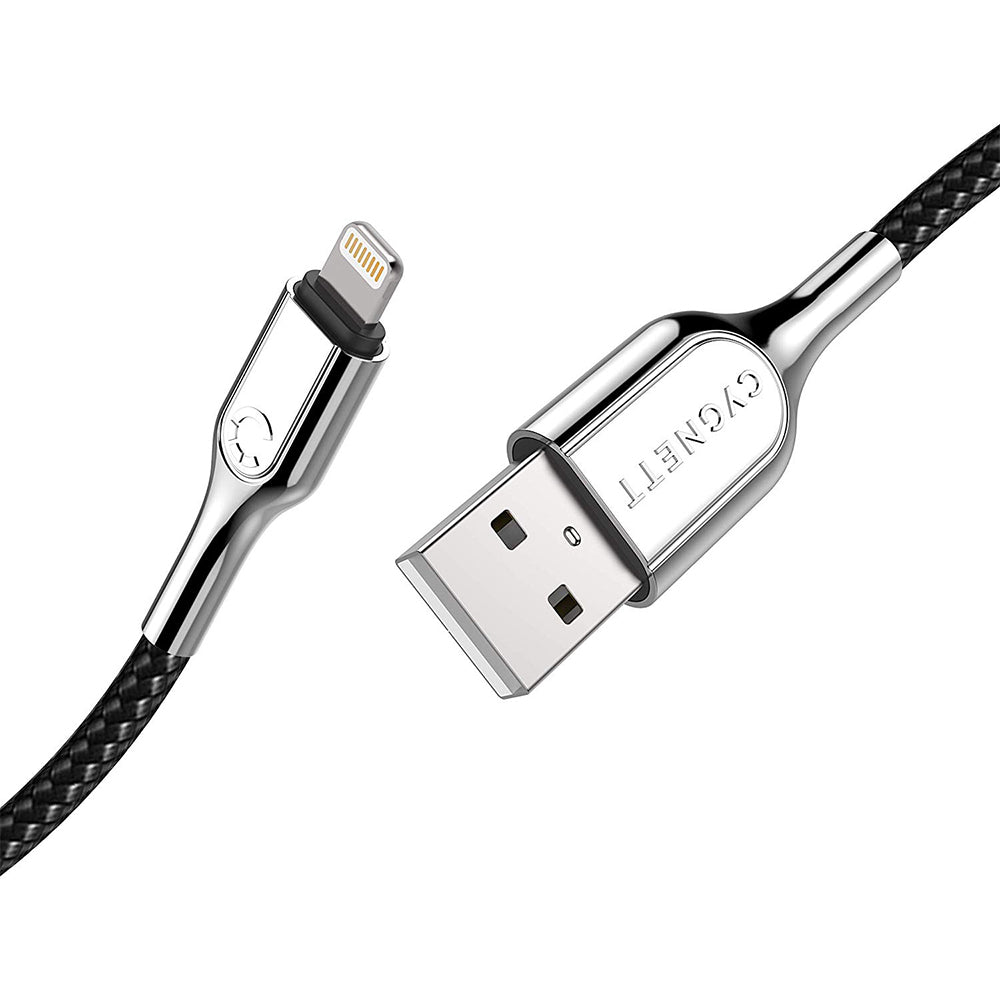 Cygnett Armoured Lightning to USB-A Double Braided Nylon Cable 1M - Black