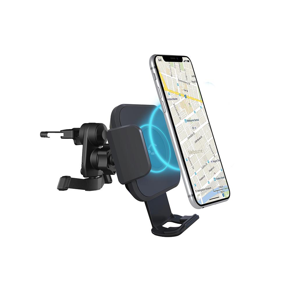 Cygnett Race Wireless 10W Smartphone Car Charger Vent Mount - Black