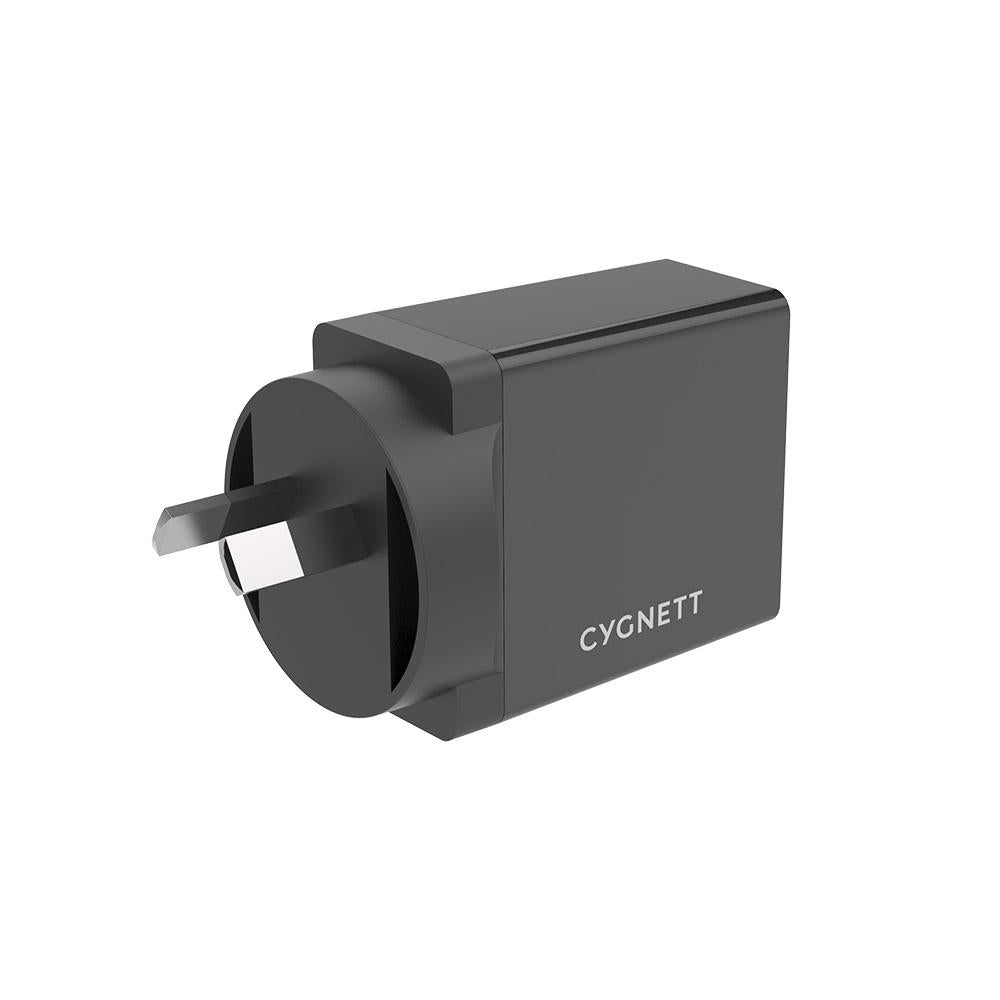 Cygnett Powerplus 18w Usb-c Pd Ac Charger + Usb-c To Usb-c 1.5m Cable - Black