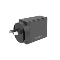 Thumbnail for Cygnett Powerplus 18w Usb-c Pd Ac Charger + Usb-c To Usb-c 1.5m Cable - Black
