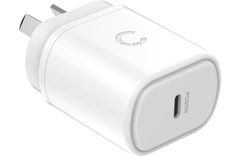 Cygnett 20W USB-C PD AC Wall Charger for iPhone and iPad - White