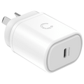 Cygnett 20W USB-C PD AC Wall Charger for iPhone and iPad - White
