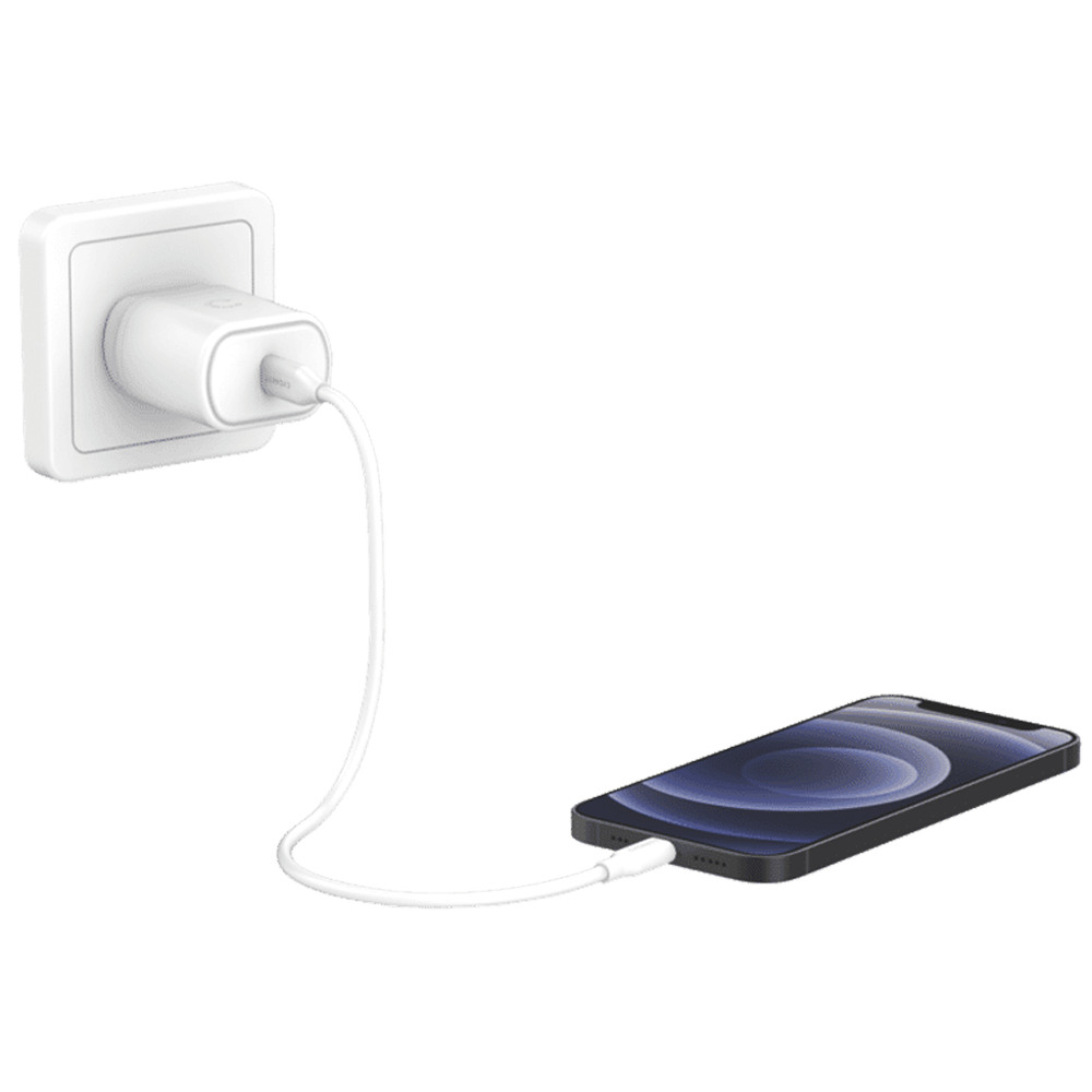 Cygnett 20W USB-C PD AC Wall Charger for iPhone and iPad - White