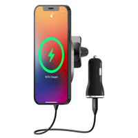 Thumbnail for Cygnett MagHold Magnetic Car Wireless Charger Vent Mount - Black