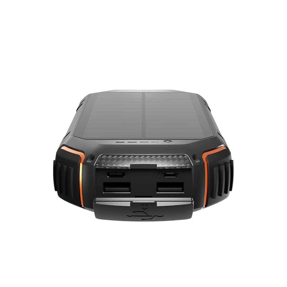 Cygnett ChargeUp OutBack 20K mAh Outdoor SOLAR Power Bank with Flashlight + IP54 Dust + Waterproof  - Black