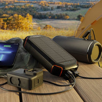 Thumbnail for Cygnett ChargeUp OutBack 20K mAh Outdoor SOLAR Power Bank with Flashlight + IP54 Dust + Waterproof  - Black