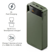 Thumbnail for Cygnett ChargeUp Boost 4th Gen 20K mAh Power Bank - Green