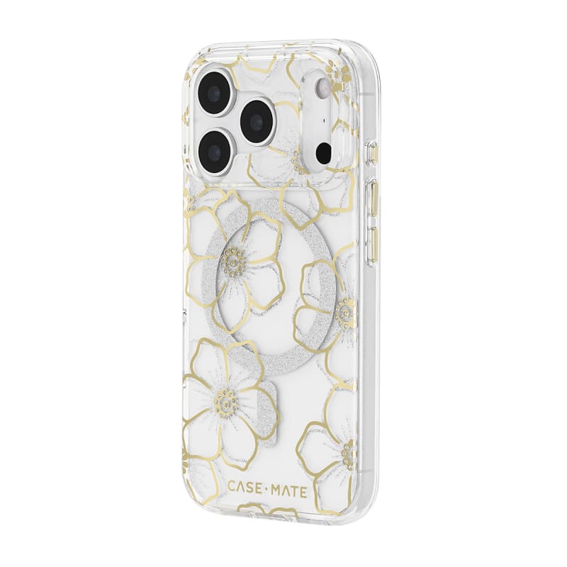 Case-Mate Floral Gems MagSafe Case for Apple iPhone 17 Pro - Gold