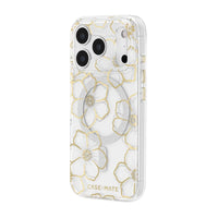 Thumbnail for Case-Mate Floral Gems MagSafe Case for Apple iPhone 17 Pro - Gold