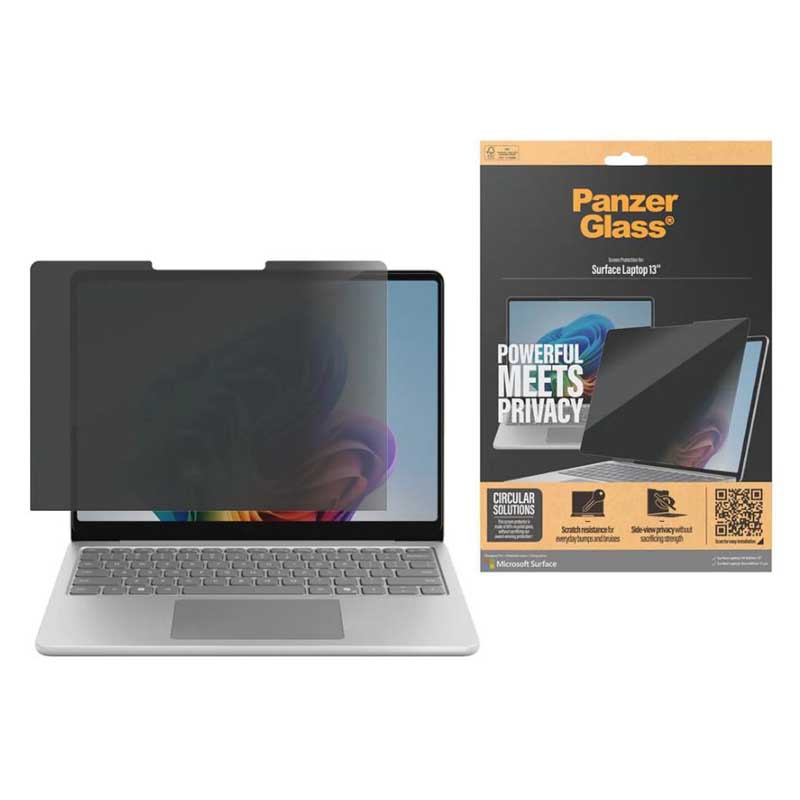 PanzerGlass 13" UWF Privacy SP for Surface Laptop - Clear