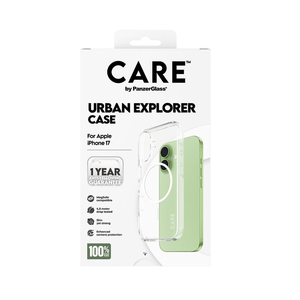 CARE by Panzer Urban Explorer Magsafe Case for iPhone 17 - Cear/White