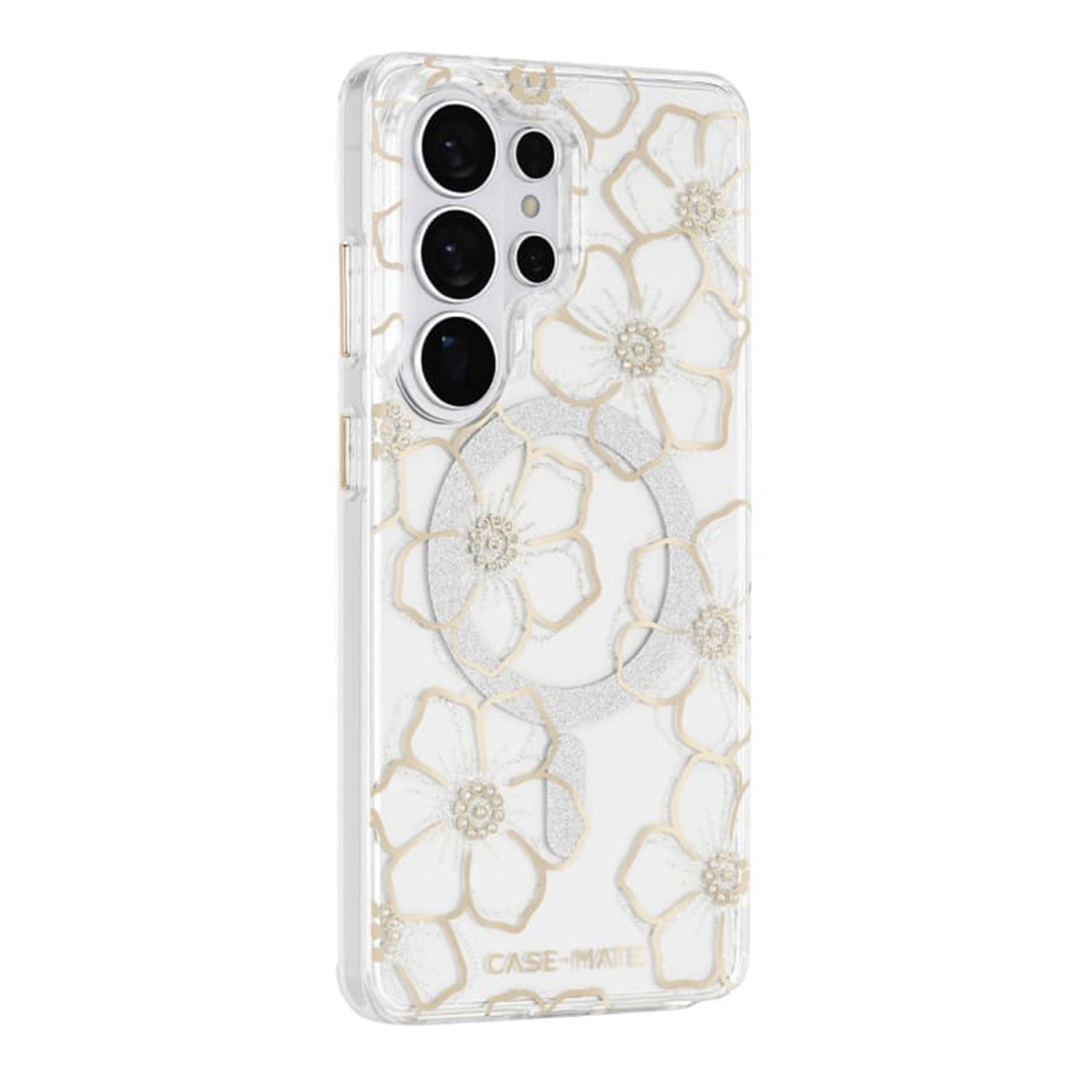 Case Mate Floral Gems Case with Magnet for Samsung Galaxy S26 Ultra - Gold