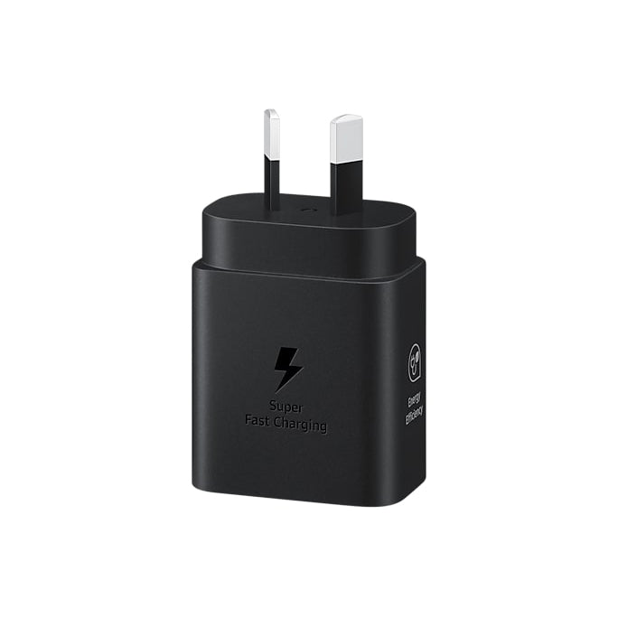 Samsung AC Charger 25W USB-C  (2024 GAN Model) - Black (No Cable)