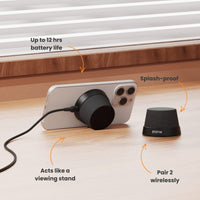 Thumbnail for EFM Cloudbreak Mag Pro Bluetooth Speaker with MagSafe Compatibility and 10W Wireless Charging - Charcoal