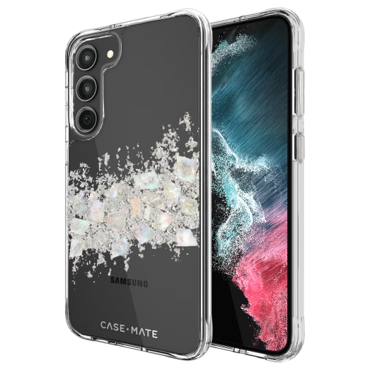 Case-Mate Karat Antimicrobial Case for Samsung Galaxy S23+ - Pearl