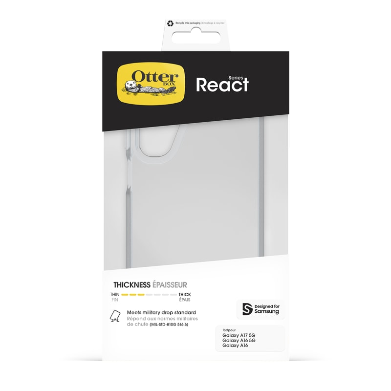 OtterBox React Case for Samsung Galaxy A17/A16 5G - Clear