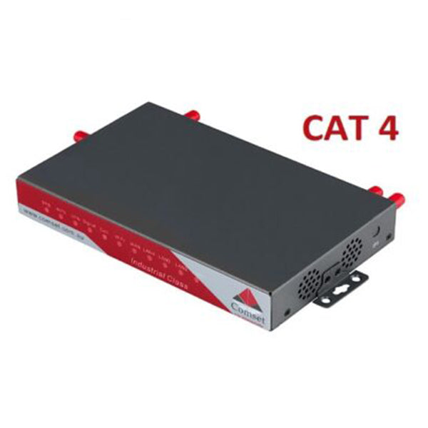 COMSET CM820Q-4 LTE CAT4 3G/4G/4GX Industial Grade ROUTER 4-PORT w WIFI N300