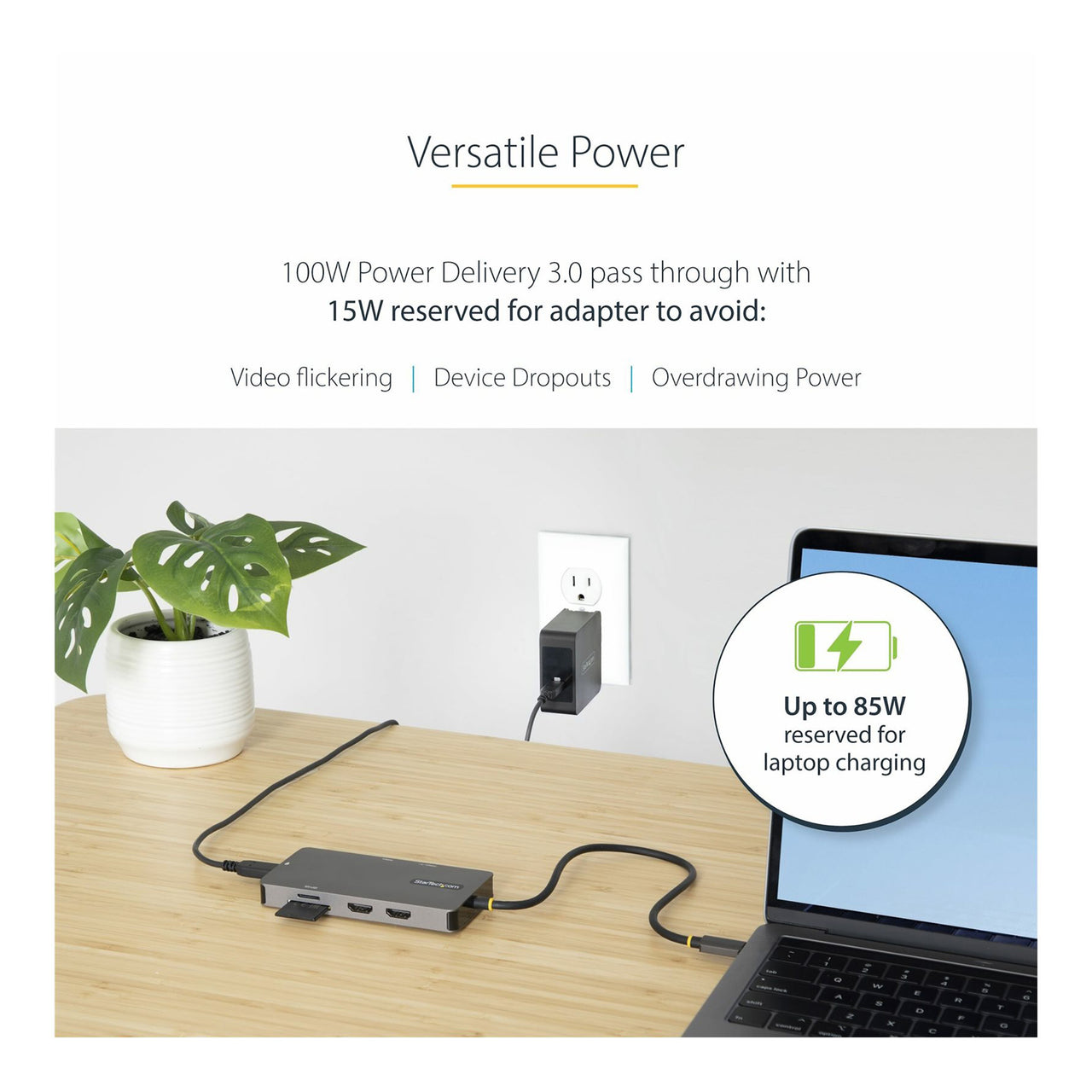 Startech USB C Multiport Adapter - Space Grey