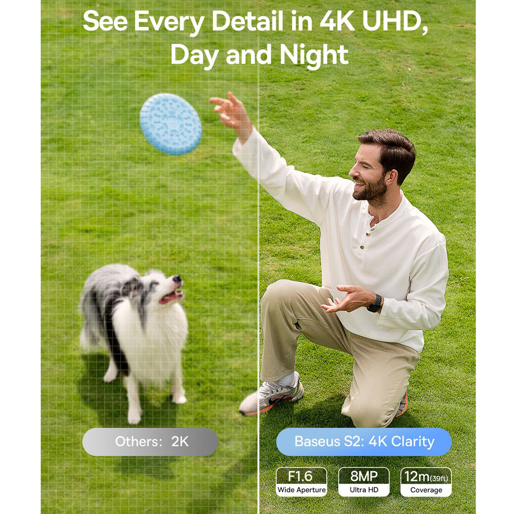 Baseus Security S2 Outdoor Camera 4K - White