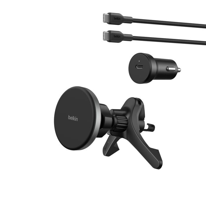 Belkin Magnetic Wireless Car Charging Vent Mount With Qi2 Black