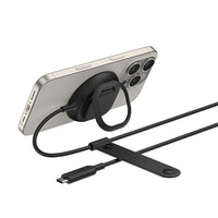 Thumbnail for Belkin UltraCharge Magnetic Wireless Wall Charger with Qi2 + 36W + Tethered USB-C Cable (2M) - Black