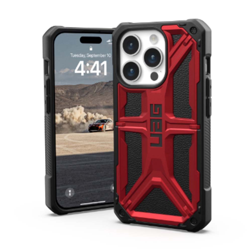 UAG Monarch Back Case for iPhone 15 Pro Max - Crimson