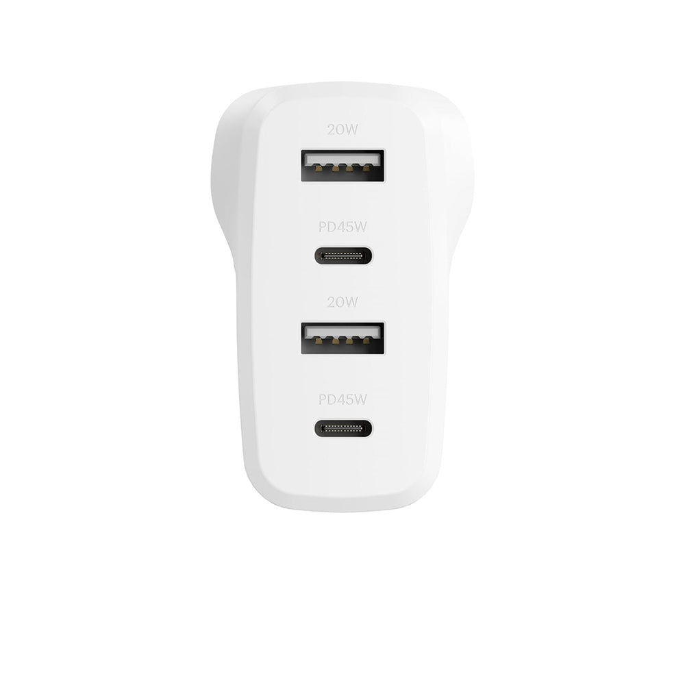 Cygnett Powerplus 45W Multiport Wall Charger - White
